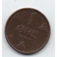КОРОЛЕВСТВО НОРВЕГИЯ. 1 ЭРЕ 1951