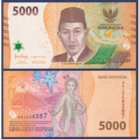 Индонезия, 5000 рупий 2022 г., P-W164 (AAJ, национальный герой Идхам Халид), UNC