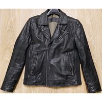 Кожанка чёрная мужская, почти новая