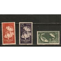 Сахара Испанская-1962(Мих.240-242) , * (след от накл.)   ,  Морская фауна, Рыбы (полная серия)