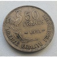 Франция 50 Франков, 1951.  5-4-5