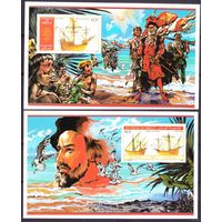 ДЖИБУТИ 1986 ВОДНЫЙ ТРАНСПОРТ КОРАБЛИ ПАРУСНИКИ  MNH