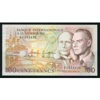 Люксембург 100 франков 1981 г. Р14A. Серия K. UNC