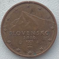 Словакия 1 евроцент 2010 г.