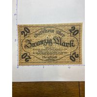 Германия нотгельд 20 марок 1919 г.- Нойштадт - 2001