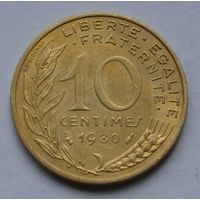 Франция, 10 сантимов 1980 г.
