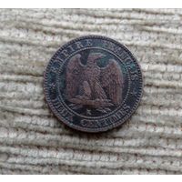 Werty71 Франция 2 Сантима 1862 Наполеон 3