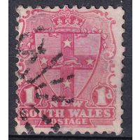 74.Aust. Великобритания. Австралийские штаты. Новый Южный Уэльс. Герб. Стандарт. 1905/06 гг.  1d. Mi.#94.