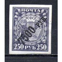 Стандартный выпуск РСФСР 1922 год серия из 1 марки с надпечаткой