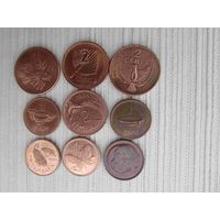 9 монет иностранных