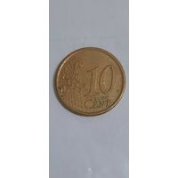 Италия 10 евроцентов 2007