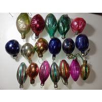 Ёлочные игрушки -  СЛИВЫ , АБРИКОСЫ  и др . СССР .