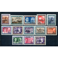 Индонезия - 1949г. - локальные марки, местные мотивы, известные люди, архитектура, авиация, надпечатка - 13 марок - MNH. #4-W2-113-A-2