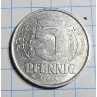 5 пфеннигов 1968 A ГДР
