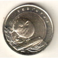 Турция 1 лира 2016 Соня