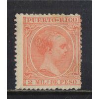 Испания Колонии Пуэрто-Рико 1893 Надп #104*