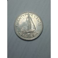 Багамские острова 25 центов  2000 года .