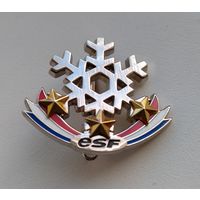 Значок французской лыжной школы ESF (тяжёлый).