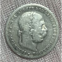 Монета Австро-Венгрия 1 крона 1894 год. Франц Иосиф I. Серебро
