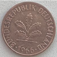 Германия 1 пфенниг 1966 г. J