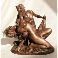 Скульптура Сатир и Вакханка Бронза