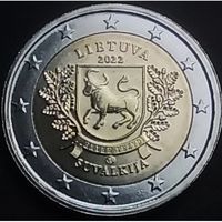 Литва 2 евро, 2022 Литовские этнографические регионы - Сувалкия UNC