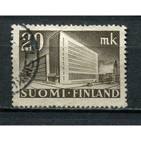 Финляндия - 1945 - Здание почтовой администрации 20М - [Mi.318] - 1 марка. Гашеная.  (Лот 87Gu)-T4P5
