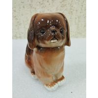 Статуэтка фарфоровая собака Пекинес. ЛФЗ, СССР