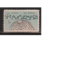 США-1963, (Мих.850),  **   , Наука (одиночка)