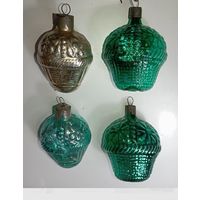 Ёлочные игрушки -  Корзинки , СССР .