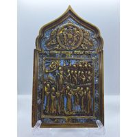 Икона Покрова Пр.Богородицы, эмали.