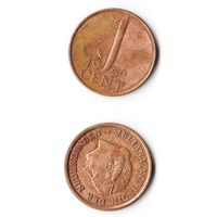 1 цент Нидерланды 1962 года