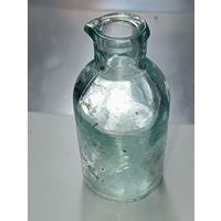 Витражная Аптечная бутылка ( пузырек с буквами на дне КО ) .