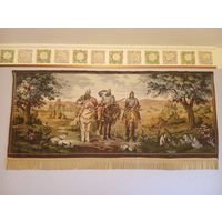 Гобелен ТРИ БОГАТЫРЯ Германия 1950-ые 160х74 см