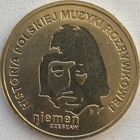 Польша 2 злотых 2009 г. История польской музыки. Чеслав Немен