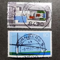 Марки Германия1987 год Современная архитектура Серия из 2-х марок