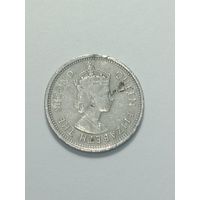Восточные Карибы 10 центов 1965 года .