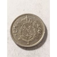 Испания 5 песет 1975(76)
