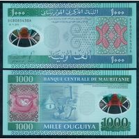 Мавритания 1000 угий 2014 год, UNC