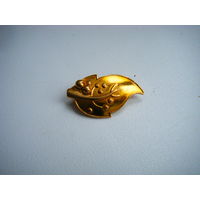 Позолоченная Брошь из СССР. Клеймо П-О