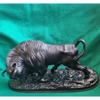 Зубр. Касли. 1953 год. Оригинал.