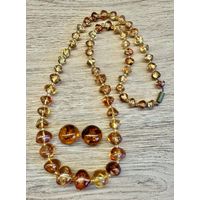 Бусы и клипсы комплект