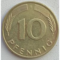 Германия 10 пфеннигов 1991 г. F