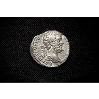 Денарий 193-211 г. Римская Империя, Септимий Север. Кабинетная патина, пореже!