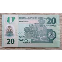 Werty71 Нигерия 20 найра 2022 UNC банкнота
