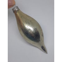 Ёлочная игрушка Сосулька Серебро, стекло. СССР