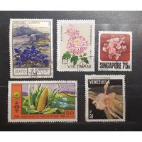 Сборный лот. Флора. 5 марок (721)