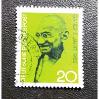 Марка Германия 1969 год Ганди