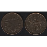 Польша y278 5 грош 2001 год (mw) (_5