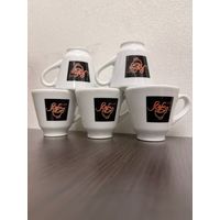 Набор керамических кофейных чашек , 5 штук